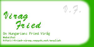 virag fried business card